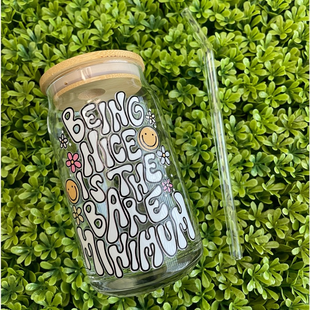 Be nice glass cup